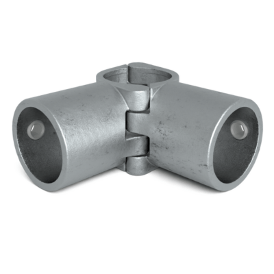 Rørkobling 3-vejs med åbning 48,3mm Galvaniseret