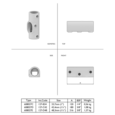 Rørkobling 30-45 grader Galvaniseret
