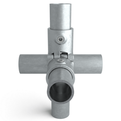 Rørkobling 6-vejs oplukkelig 48,3 mm Galvaniseret