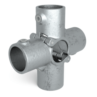 Rørkobling 6-vejs oplukkelig 48,3 mm Galvaniseret