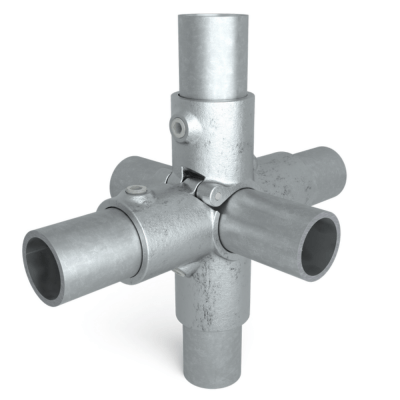Rørkobling 6-vejs oplukkelig 48,3 mm Galvaniseret