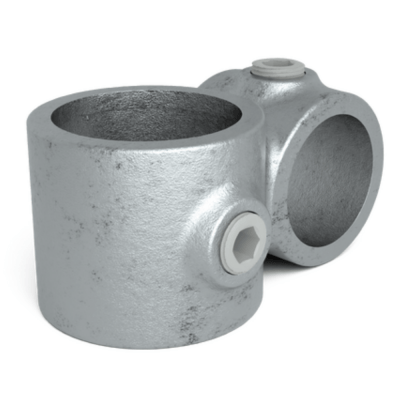 Rørkobling 90° udenpåliggende 48,3 & 33,7mm Galvaniseret