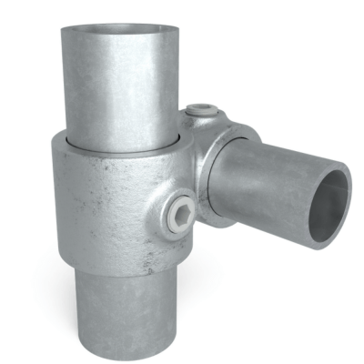 Rørkobling 90° udenpåliggende 48,3 & 33,7mm Galvaniseret