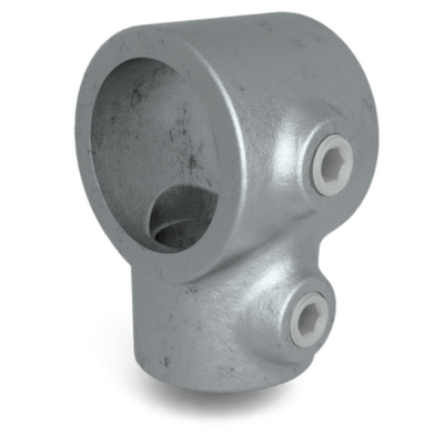 Rørkobling reducerende T-stykke 42,4-48,3 mm Galvaniseret