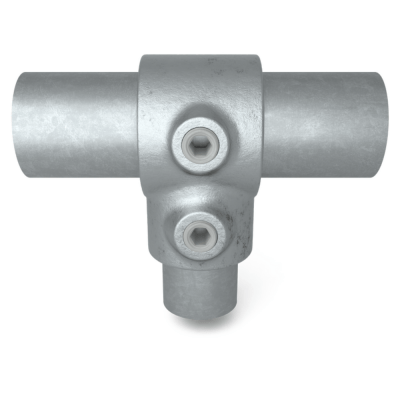 Rørkobling reducerende T-stykke 42,4-33,7 mm Galvaniseret