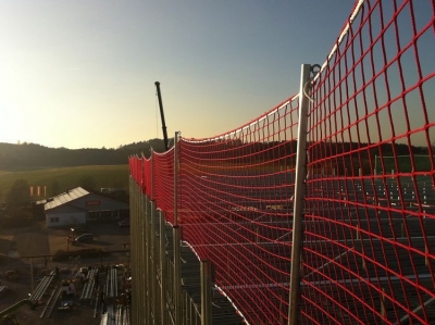 Rækværksnet til stillads