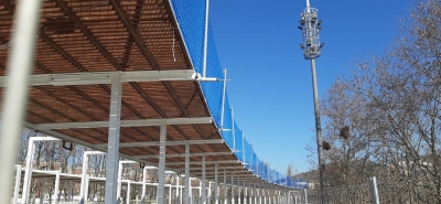 Rækværksnet til stillads