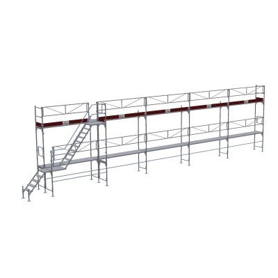 Stilladstrailer m/75 m² Facadestillads