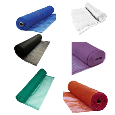 Sommarväv ställningsväv ställningsnät i olika färger, grön röd svart blå lila vit