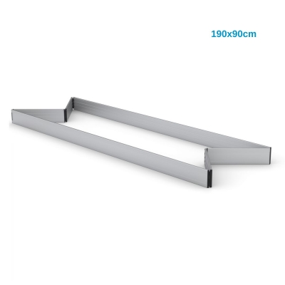 Fodliste Aluminium 190x90cm
