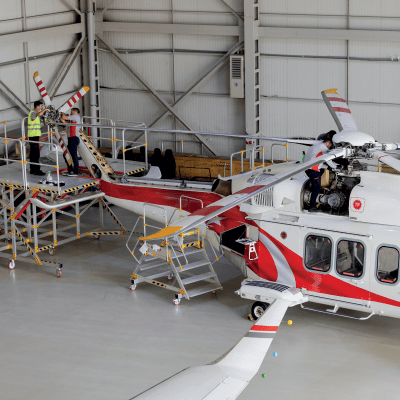 Arbejdsplatform Helikopter