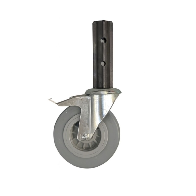 Stilladshjul 150 mm grå Premium ProTube