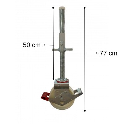 Stilladshjul Justerbart 1000 kg