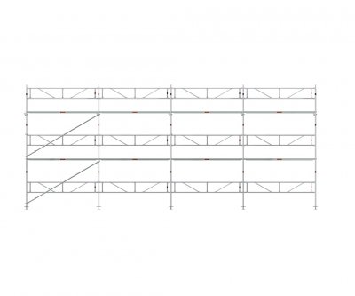 Facadestilladspakke Alu 12x6 m