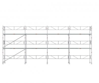 Facadestilladspakke Alu 12x6 m