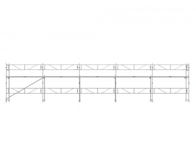 Facadestilladspakke Alu 15x4 m