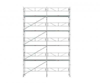 Facadestilladspakke Alu 6x10 m