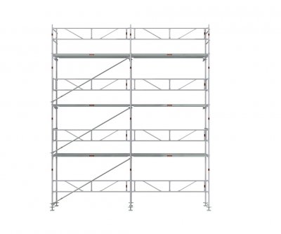 Villapakke Facadestillads 50 m² (2,57 m gitter)