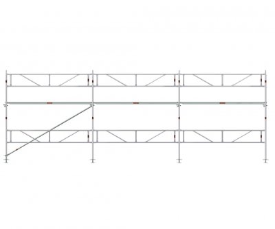 Facadestilladspakke Alu 9x4 m