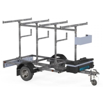 Stilladstrailer m/SGS + Trappetårn