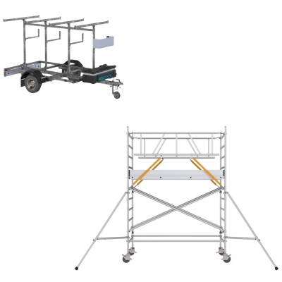 Stilladstrailer Rullestillads Smalt Ultra