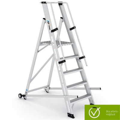 TRAPPSTEGE MED RÄCKE bra arbetsmiljöval