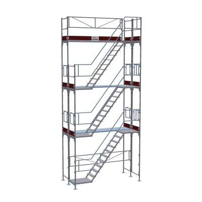 Trappetårn til facadestilladser