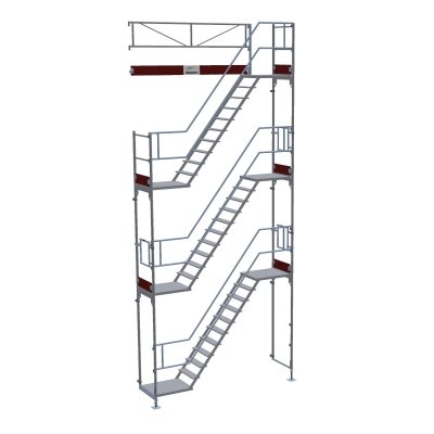 Trappetårn til facadestilladser