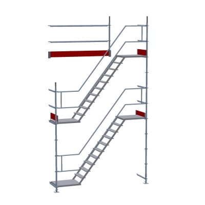 Trappetårn til modulstilladser