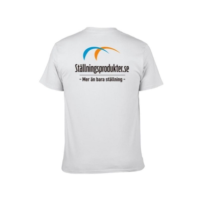 T-shirt Hvid "Ställningsprodukter"