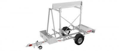 Stilladstrailer med 120 m² Modul ALU