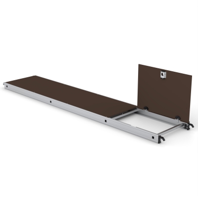 plattform till rullställning med lucka öppen