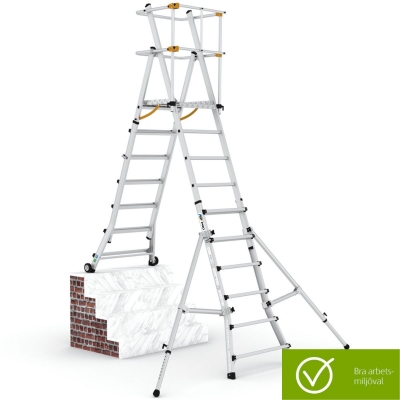 UTSKJUTSSTEGE MED PLATTFORM bra arbetsmiljöval