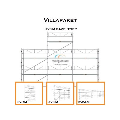 Villapakke Facadestillads ALU 60 m²