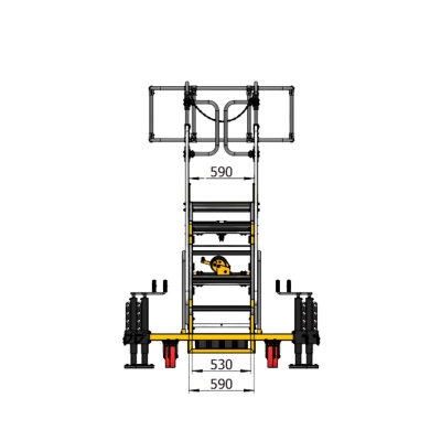 Platformstrappe justerbar 1,5-2 m