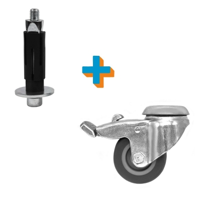 Expanderhjul til runde rør – grå