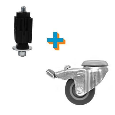 Expanderhjul til runde rør – grå