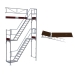 Trappe 4 m + 1 stk. platform med stige